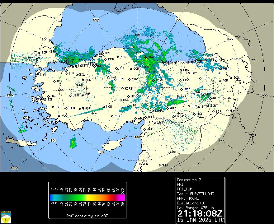 Adana Radar Görüntüleri